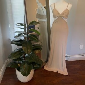 Side Cut out maxi dress